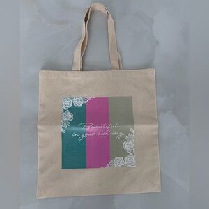 NEW Intimissimi Italian Lingerie “Beautiful in your own way” Canvas Tote Bag